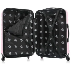 Endurance 3-Piece Hardside Spinner Luggage Set, Pink (IUENDSML-PNK)<InUSA New
