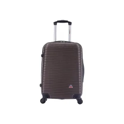 Royal 20" Hardside Carry-On Suitcase, 4-Wheeled Spinner, Brown (IUROY00S-BRO)<InUSA Clearance