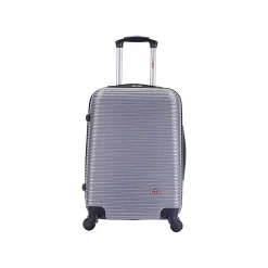 Royal 20" Hardside Carry-On Suitcase, 4-Wheeled Spinner, Silver (IUROY00S-SIL)<InUSA Online