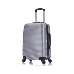 Royal 20" Hardside Carry-On Suitcase, 4-Wheeled Spinner, Silver (IUROY00S-SIL)<InUSA Online