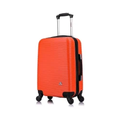 Royal 20" Hardside Carry-On Suitcase, 4-Wheeled Spinner, Orange (IUROY00S-ORG)<InUSA New