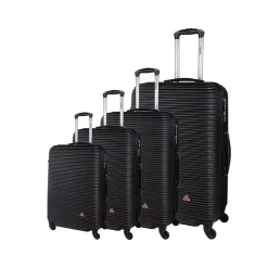 Royal 4-Piece Hardside Spinner Luggage Set, Black (IUROYSMLXL-BLK)<InUSA Sale