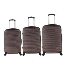 Royal 3-Piece Hardside Spinner Luggage Set, Brown (IUROYSML-BRO)<InUSA Clearance