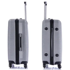 Royal 2-Piece Hardside Spinner Luggage Set, (IUROY0SM-SIL)<InUSA Best