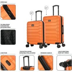 Trend 2-Piece Hardside Spinner Luggage Set, (IUTRE0SM-ORA)<InUSA Best
