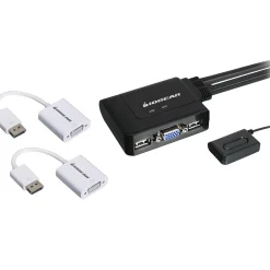 Online Iogear 2-Port Managed Switch (GCS22DPKIT)