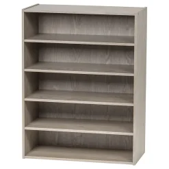 Bookcases*Iris 31.51" 5-Shelf Bookcase, Gray (596987)