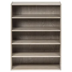Bookcases*Iris 31.51" 5-Shelf Bookcase, Gray (596987)