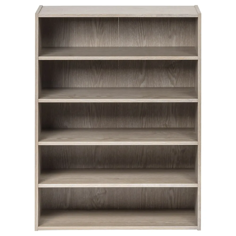 Bookcases*Iris 31.51" 5-Shelf Bookcase, Gray (596987)