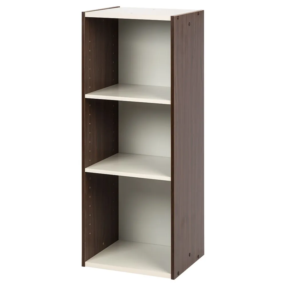 Shelving*Iris ® 13" x 34" Space Saving Shelf, Walnut Brown (596309)