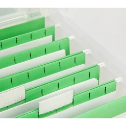 File Storage|Iris Letter Size File Box Storage, Clear (139921)