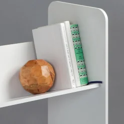 Bookcases*Iris 3-Tier Tilted Shelf Book Rack, White (596102)