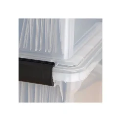 File Storage|Iris WeatherPro Plastic File Box, Letter/Legal Size, Clear (110600)