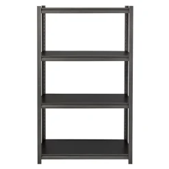 Shelving*Iron Horse 3200 Concealed Rivet 4-Shelf Metal Stand Alone Shelving Unit, 36" W, Gray (20995)