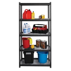 Shelving*Iron Horse 2300 lb. Wire Rivet Series 5-Shelf Metal/Wire Deck Shelving Unit, 36