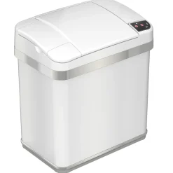 Automatic Touchless Sensor Indoor Trash Can, 2.5 Gallon, White (MT02SW)<iTouchless Outlet