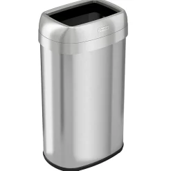 Dual-Deodorizer Stainless Steel Trash Can, 16 gal., Brushed Steel (OL16STV)<iTouchless Clearance