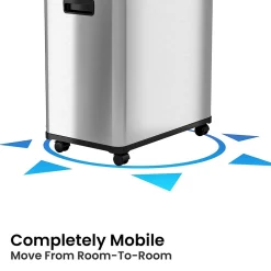 iTouchless Dual Compartment Stainless Steel Sensor Recycle Bin and Trash Can, 16 Gallon (RT16SS)<Halo Hot