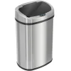 SensorCan Stainless Steel Sensor Trash Can with AbsorbX Odor Control System, Silver, 13 gal. (ITOS13B)<iTouchless Hot