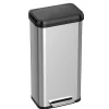 SoftStep EXP Stainless Steel Step Trash Can with Plastic Lid, 20 Gallon, Silver/Black (PP20RSB)<iTouchless Clearance