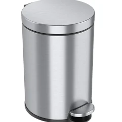 SoftStep Round Stainless Steel Step Trash Can with Hinged Lid, 3.17 Gallon (IP03RSS)<iTouchless Sale