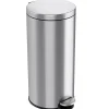 SoftStep Round Stainless Steel Step Trash Can with Hinged Lid, 7.93 Gallon (IP08RSS)<iTouchless Discount