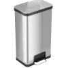 Stainless Steel Step Trash Can, Silver, 18 gal. (PC18SN)<iTouchless Discount