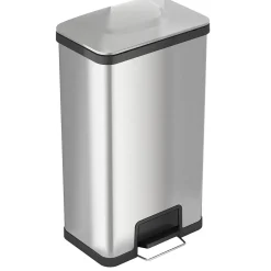 Stainless Steel Step Trash Can, Silver, 18 gal. (PC18SN)<iTouchless Discount