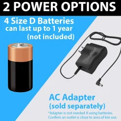 Stainless Steel Sensor Trash Can, 13 Gallon, Silver (DZT13)<iTouchless Outlet