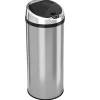 Stainless Steel Round Sensor Trash Can with AbsorbX Odor Control System, 13 Gal., Silver (IT13RCB)<iTouchless Discount