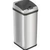 Stainless Steel Sensor Trash Can Platinum Edition with AbsorbX Odor Control System, 13 Gal., Silver (IT13RX)<iTouchless