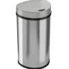 Stainless Steel Semi-Round Sensor Trash Can with Extra-Wide Lid and AbsorbX Odor Control, 13 Gal., Silver(IT13HX)<iTouchless Hot