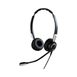 Discount jabra BIZ 2400 II Noise Canceling Stereo Headset Microphone, Over-the-Head, Black (2489-820-209)