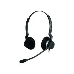 Clearance jabra BIZ 2300 QD Duo Phone Headset, Over-the-Head, Noise Cancelling , Black (2309-820-119)