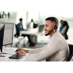 Best jabra Engage 40 Inline Link USB-C Headset, Black (4099-419-299)