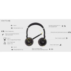 Hot jabra Evolve 75 SE Wireless Active Noise Canceling Bluetooth Stereo Headset (7599-842-109)