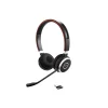 jabra Evolve 65 UC Stereo Noise Canceling Bluetooth Stereo Phone & Computer Headset, Black/Red/Silver (100-98500001-02)