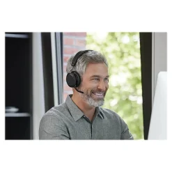 New jabra Evolve2 75 Wireless Noise Canceling Bluetooth Stereo Mobile On Ear Headset, USB-A, Black (27599-989-989)