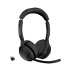 Clearance jabra Evolve2 55 Wireless Noise Canceling Bluetooth Stereo Headset, USB-C Adapter, MS Certified (25599-999-899-01)