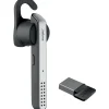 jabra Stealth UC Bluetooth Wireless Mono Headset, Gray/Silver (5578-230-109)
