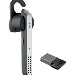 jabra Stealth UC Bluetooth Wireless Mono Headset, Gray/Silver (5578-230-109)