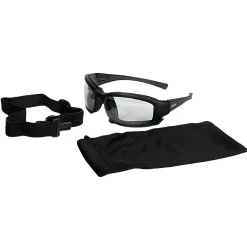 Kimberly-Clark Jackson Safety Calico Safety Eyewear V50, Clear Anti-Fog Lens with Interchangeable Temples and Head Strap, 1 Pair