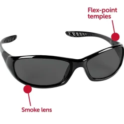 KleenGuard Jackson Safety HellRaiser® V40 Polycarbonate Safety Glasses, Smoke Lens (25714)
