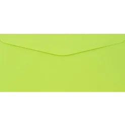 Hot JAM Paper #9 Business Envelope, 3 7/8" x 8 7/8", Ultra Lime Green, 50/Pack (1532898I)