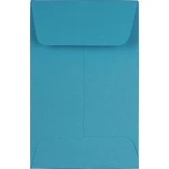Best JAM Paper #1 Coin Business Colored Envelopes, 2.25 x 3.5, Blue Recycled, 25/Pack (352727818)