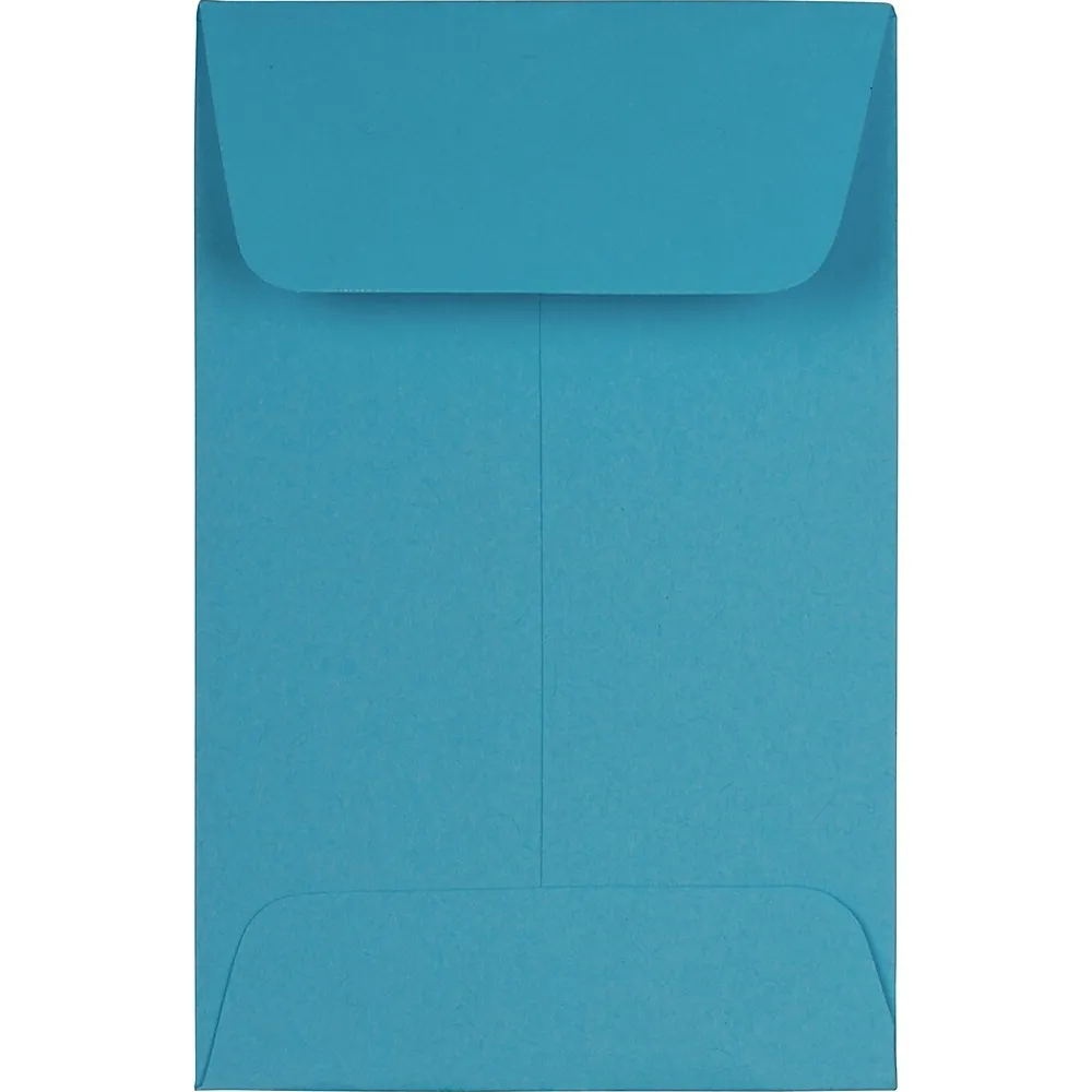 Best JAM Paper #1 Coin Business Colored Envelopes, 2.25 x 3.5, Blue Recycled, 25/Pack (352727818)