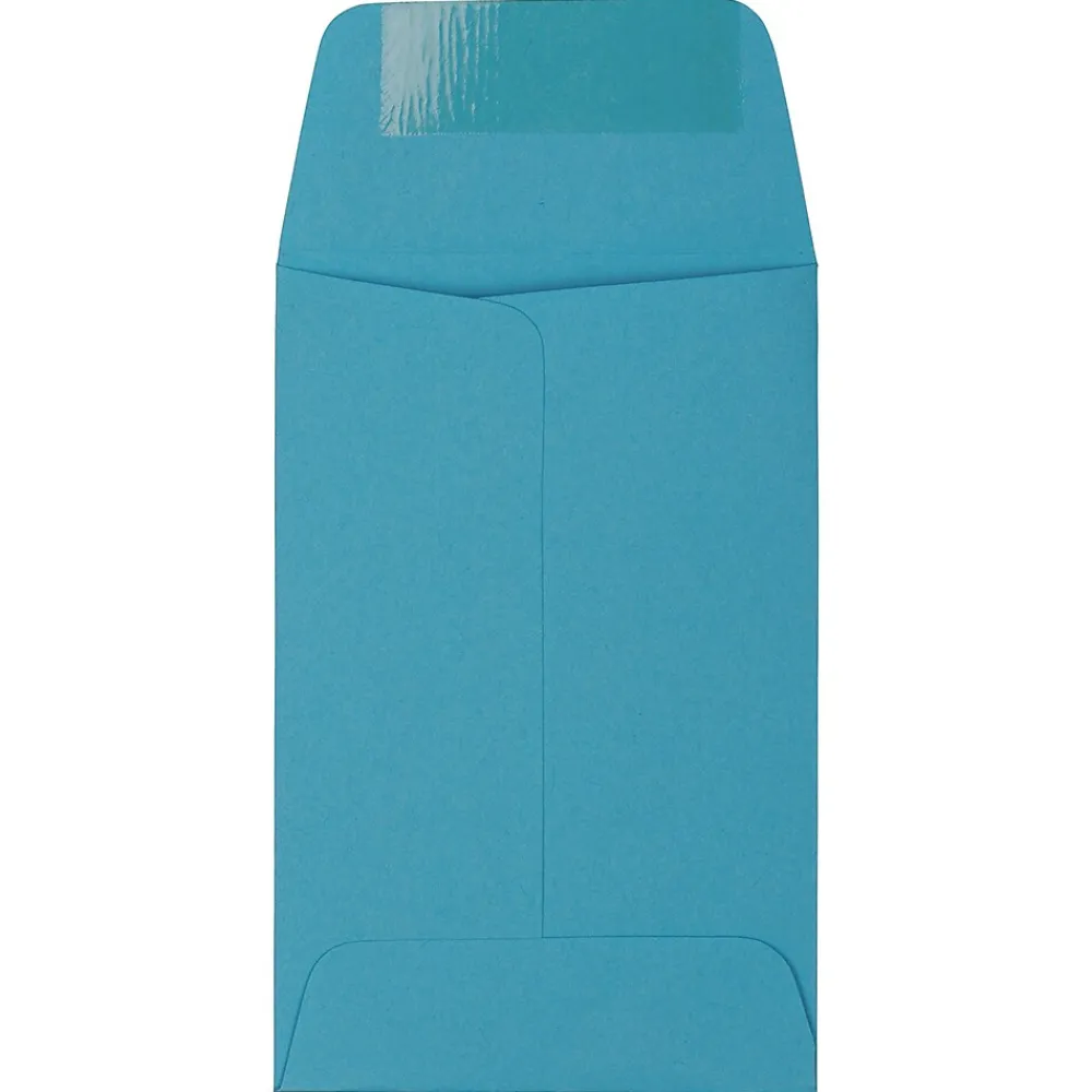 Best JAM Paper #1 Coin Business Colored Envelopes, 2.25 x 3.5, Blue Recycled, 25/Pack (352727818)
