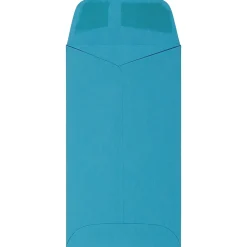 Clearance JAM Paper #6 Coin Business Colored Envelopes, 3.375 x 6, Blue Recycled, 25/Pack (356730559)