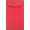 New JAM Paper #3 Coin Business Colored Envelopes, 2.5 x 4.25, Red Recycled, 25/Pack (356730541)
