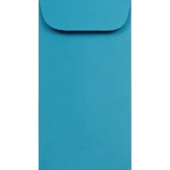 New JAM Paper #7 Coin Envelopes, 3 1/2" x 6 1/2", Blue, 100/Pack (1526764d)